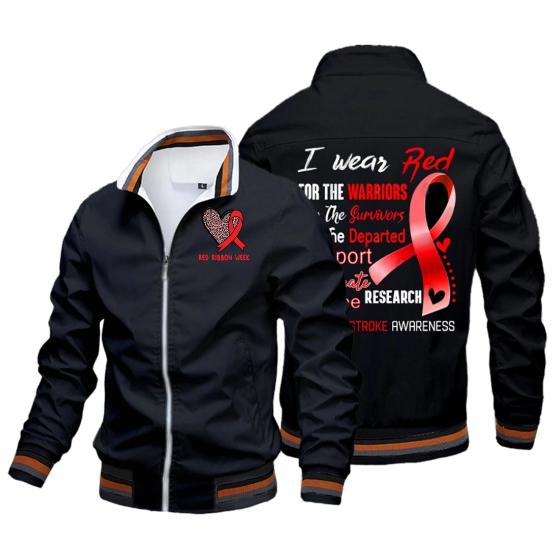 Promote Stroke Awareness- Custom Flight Jacket