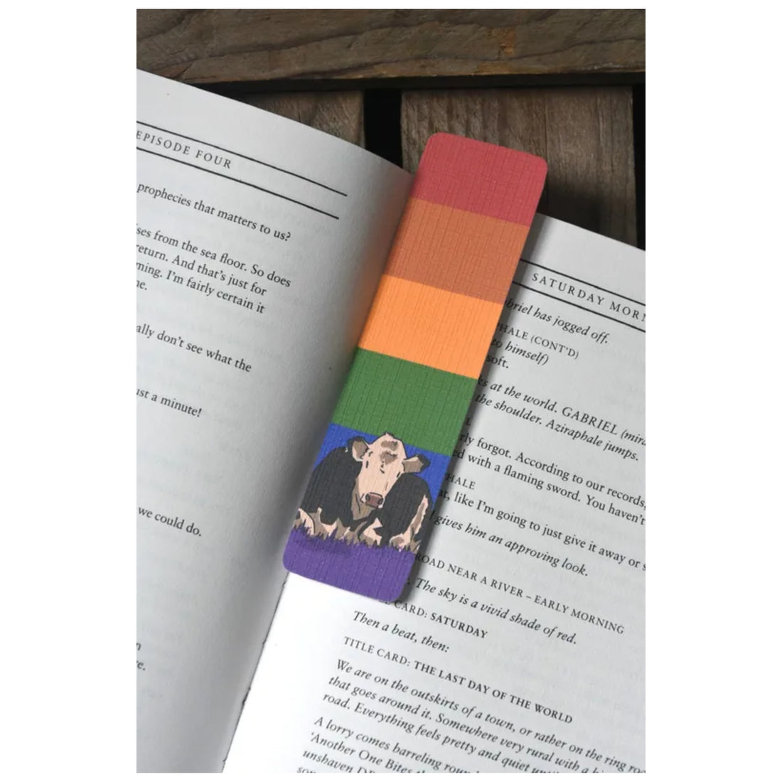 6 pieces Pride Cow Bookmark