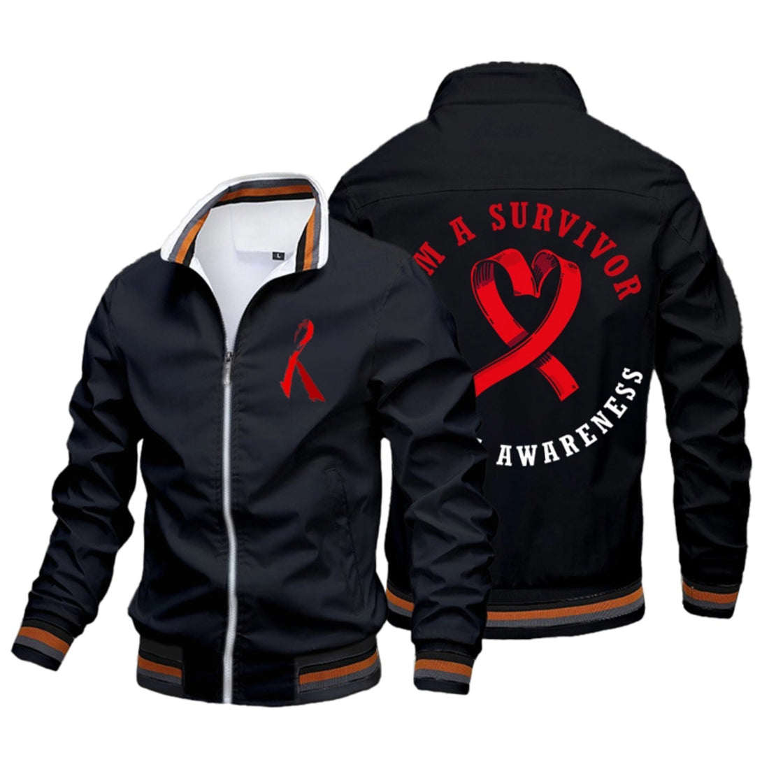 I'm A Survivor Stroke Awareness- Custom Flight Jacket