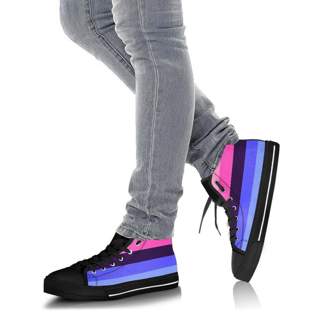 Omnisexual High Top Shoes / Omnisexual Custom Print Shoes / Omnisexual Sneakers / Omnisexual