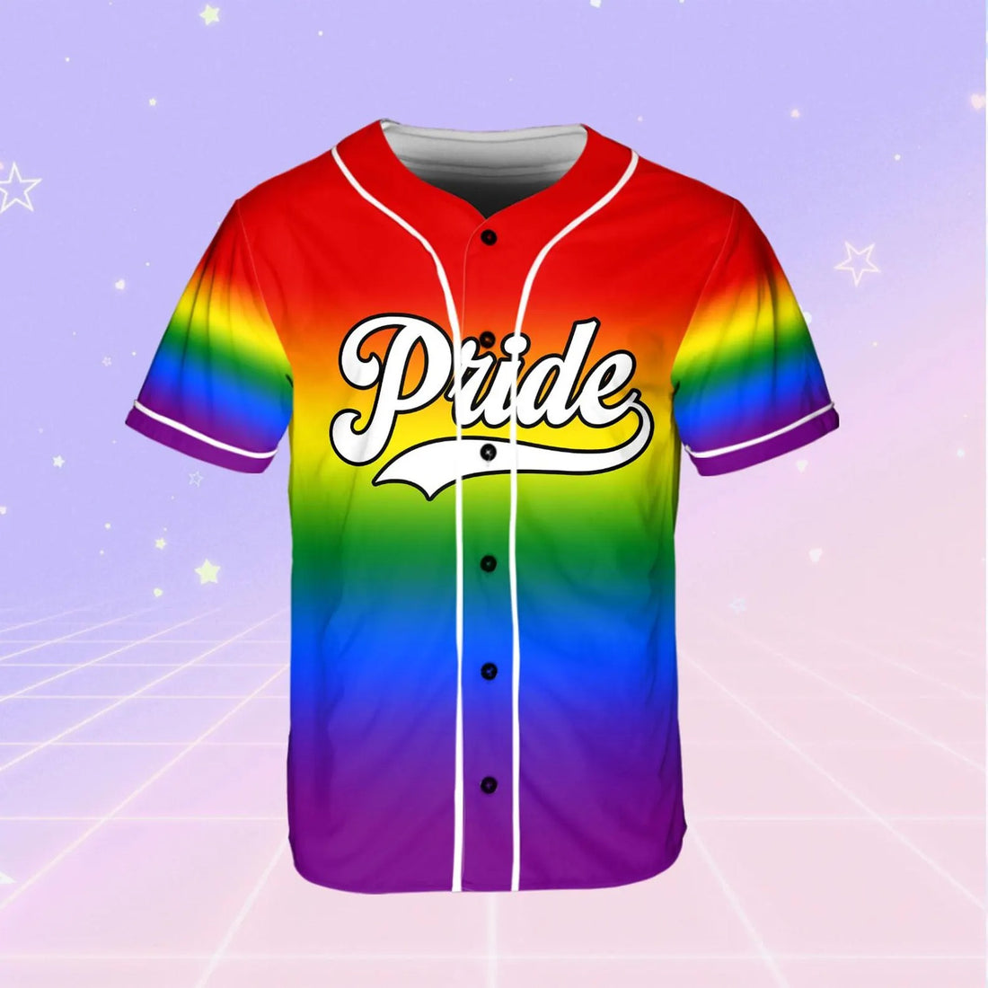 Custom LGBTQ+ Pride Rainbow Flag Jersey