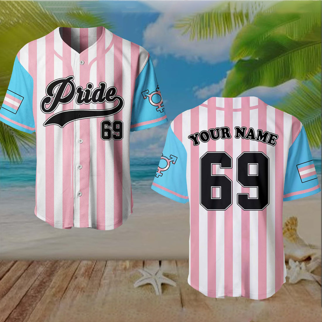 Customize Transgender baseball jerseys